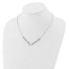 14k White Gold 1 carat Lab Grown Diamond VS/SI+ G+ 18 inch Fashion Link Necklace - 2