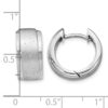 Sterling Silver RH-plated Radiant Essence Hoop Earrings - 3