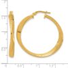 Sterling Silver Gold-plated Polished Hoop Earrings - 3