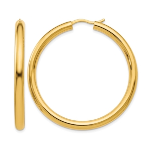 Sterling Silver Gold-plated 3.5mm Tube Earrings - 0