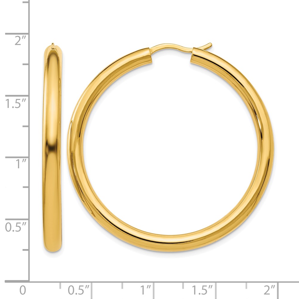Sterling Silver Gold-plated 3.5mm Tube Earrings - 3