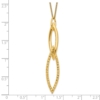 Sterling Silver Gold-plated Dia Cut with 1.5in ext. Necklace - 3