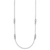 Sterling Silver RH-plate Polish Fancy Link w/2in ext. Necklace - 1