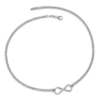 Sterling Silver RH-plated Polished Infinity Symbol Necklace - 3