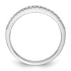 14k White Gold 1/5 carat Lab Grown Diamond VS/SI+ G+ Complete Wedding Band - 1