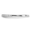 14k White Gold 1/5 carat Lab Grown Diamond VS/SI+ G+ Complete Wedding Band - 2