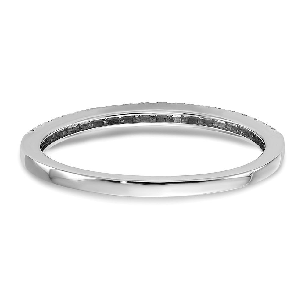 14k White Gold 1/5 carat Lab Grown Diamond VS/SI+ G+ Complete Wedding Band - 4
