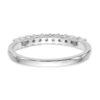 14k White Gold 1 carat Lab Grown Diamond VS/SI+ G+ Ten Stone Complete Fashion band - 5