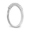 14k White Gold 1 carat Lab Grown Diamond VS/SI+ G+ Ten Stone Complete Fashion band - 6