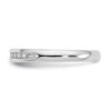 14K White Gold Lab Grown VS/SI FGH Dia 11-Stone Channel Band - 3