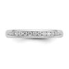 14K White Gold Lab Grown VS/SI FGH Dia 11-Stone Channel Band - 4