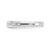 14k White Gold 1/4 carat Lab Grown Diamond VS/SI+ G+ Eleven Stone Complete Channel Set Band - 3