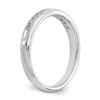 14k White Gold 1/4 carat Lab Grown Diamond VS/SI+ G+ Eleven Stone Complete Channel Set Band - 6
