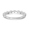 14k White Gold 1/10 carat Lab Grown Diamond VS/SI+ G+ Complete Fashion Band - 5