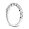 14k White Gold 1/10 carat Lab Grown Diamond VS/SI+ G+ Complete Fashion Band - 6