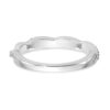14k White Gold 1/8 carat Lab Grown Diamond VS/SI+ G+ Complete Twist Band - 4