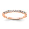 14k Rose Gold 1/5 carat Lab Grown Diamond VS/SI+ G+ Complete Wedding Band - 0