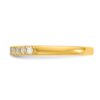 14k 1/5 carat Lab Grown Diamond VS/SI+ G+ Complete Wedding Band - 1