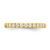 14k 1/5 carat Lab Grown Diamond VS/SI+ G+ Complete Wedding Band - 2