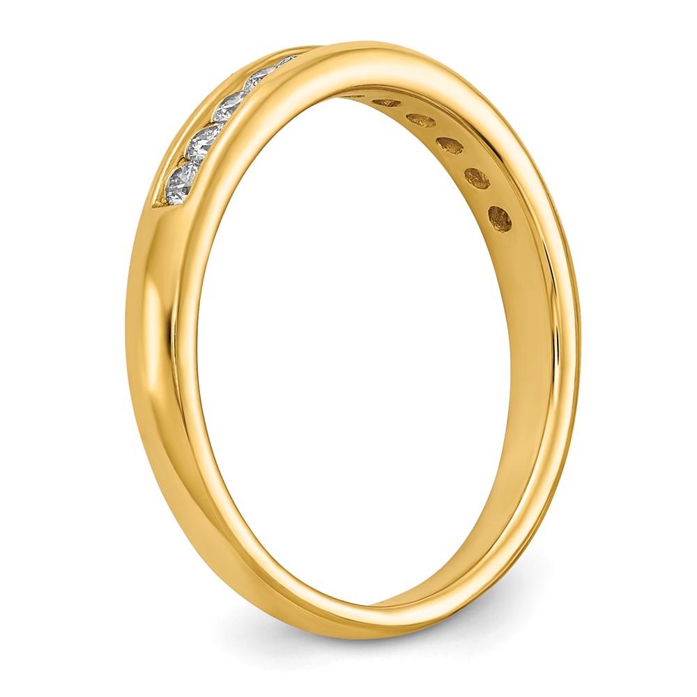 14k 1/3 carat Lab Grown Diamond VS/SI+ G+ Complete Channel Set Band - 5 14k 1/3 carat Lab Grown Diamond VS/SI+ G+ Complete Channel Set Band - 5