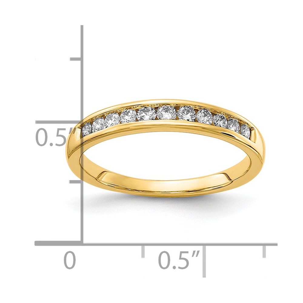14k 1/3 carat Lab Grown Diamond VS/SI+ G+ Complete Channel Set Band - 6 14k 1/3 carat Lab Grown Diamond VS/SI+ G+ Complete Channel Set Band - 6