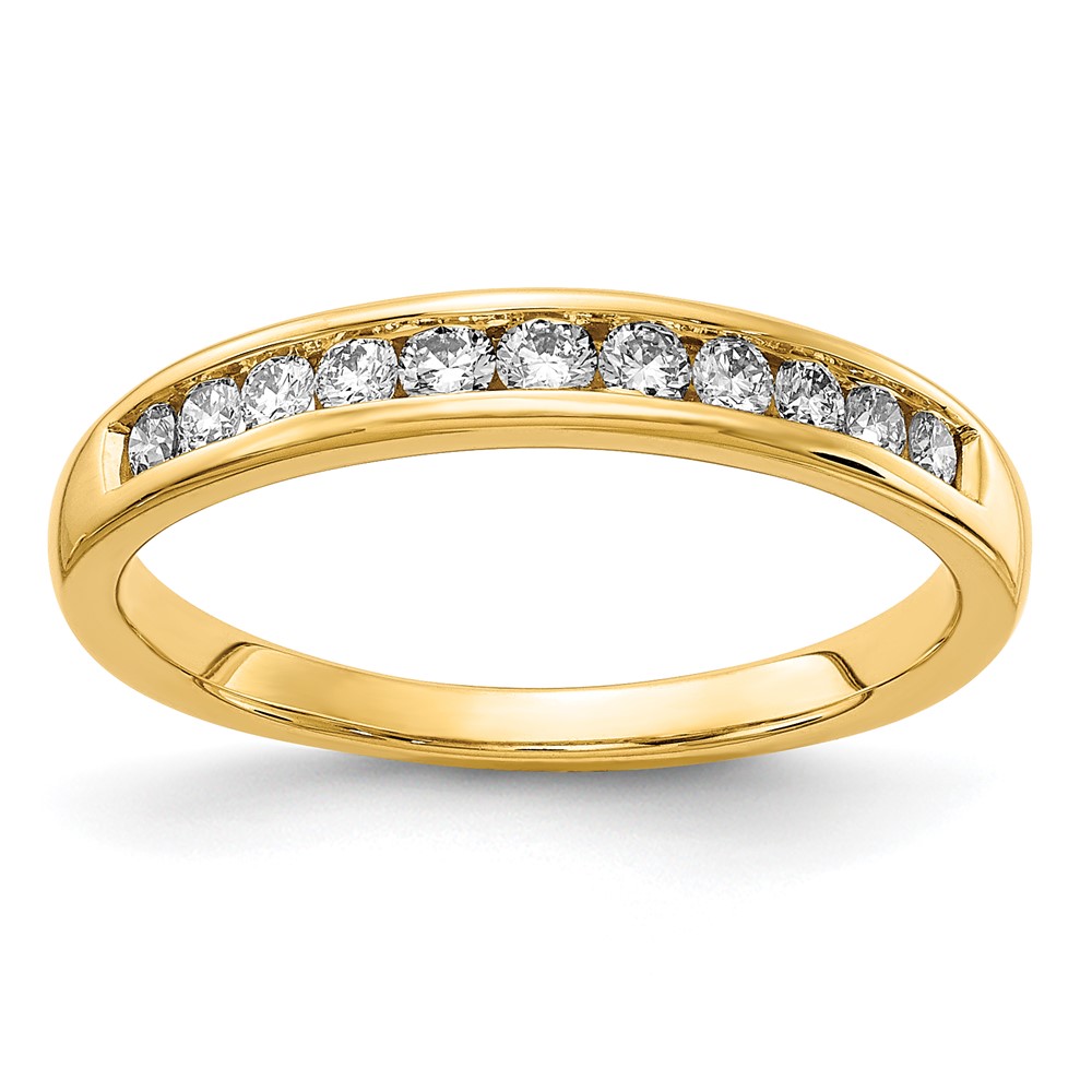 14k 1/3 carat Lab Grown Diamond VS/SI+ G+ Complete Channel Set Band - 0 14k 1/3 carat Lab Grown Diamond VS/SI+ G+ Complete Channel Set Band - 0