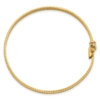 14K Polished and Satin Diamond-cut 4mm 7.5 inch Omega Bracelet - 1
