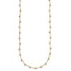 14K Tri-color Polished Diamond-cut Fancy Beaded 18 inch Necklace - 1 14K Tri-color Polished Diamond-cut Fancy Beaded 18 inch Necklace - 1