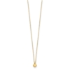 14k Polished Tiny Puffed Heart Pendant 16.5 inch Necklace - 1
