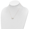 14K Two-tone Polished Laser-cut Beads 17 inch Necklace - 3