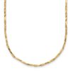 14K Polished Fancy Link 17 inch Necklace - 0