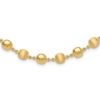 14K Polished and Satin 5.5mm Puffed Circles 17.75 inch Necklace - 0
