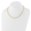 14K Polished and Satin 5.5mm Puffed Circles 17.75 inch Necklace - 1