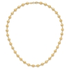 14K Polished and Satin 5.5mm Puffed Circles 17.75 inch Necklace - 2