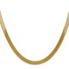 14K 20 inch 5mm Silky Herringbone with Lobster Clasp Chain - 1
