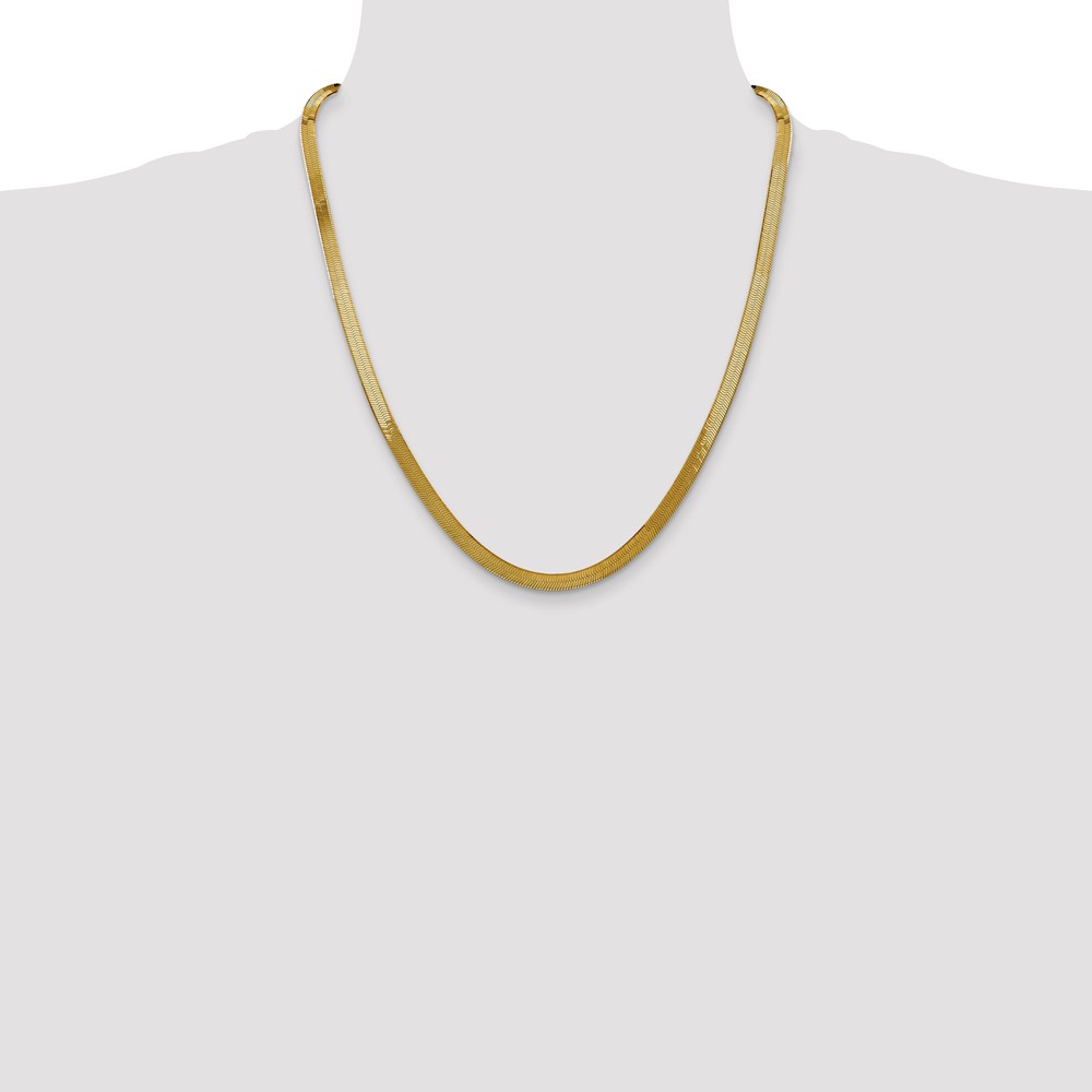 14k 5mm Silky Herringbone Chain - 3 14k 5mm Silky Herringbone Chain - 3