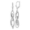 14K White Gold Polished Dangle Leverback Earrings - 0 14K White Gold Polished Dangle Leverback Earrings - 0