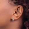 14K White Gold Polished Infinity Post Earrings - 2