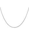 14K White Gold 18 inch .8mm Round Snake with Lobster Clasp Chain - 1