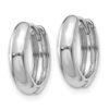 14k Rose Gold Polished Hinged Hoop Earrings - 1